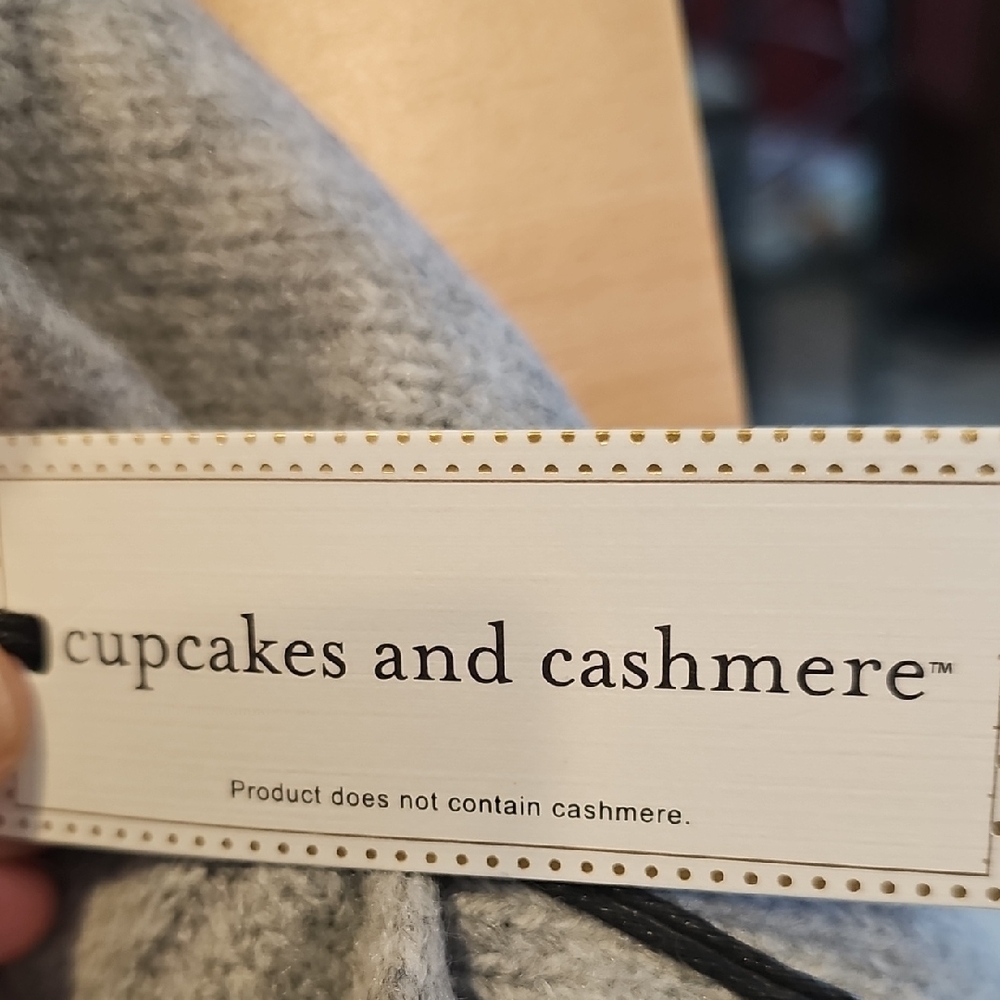 cupcakes & cashmere Gray Sweater with Red Mug Design - Picture 4 of 5